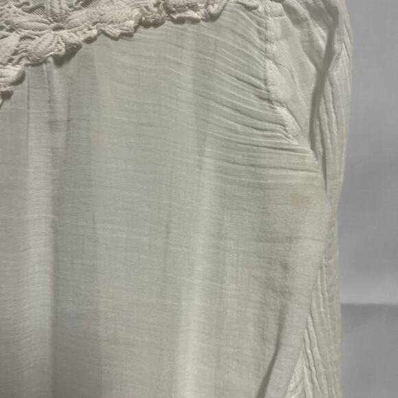 Promod White Gauzy Open Front Cardigan Size Small - Picture 8 of 11